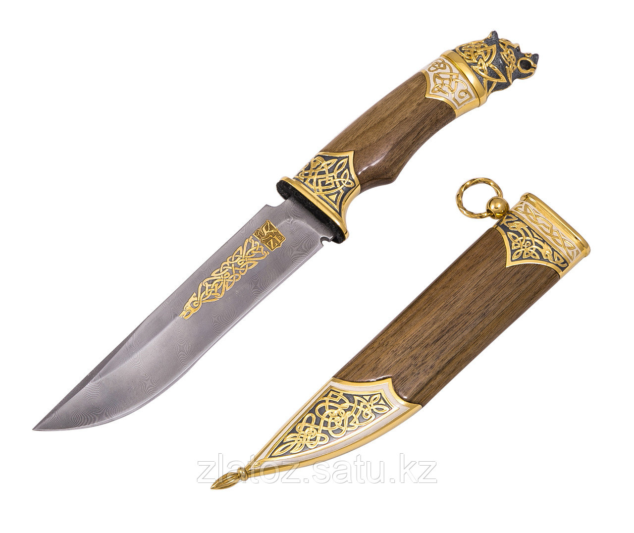Нож из дамасской стали ручной работы ЦМ - Купить в Казахстане - фото 3 - id-p61718596