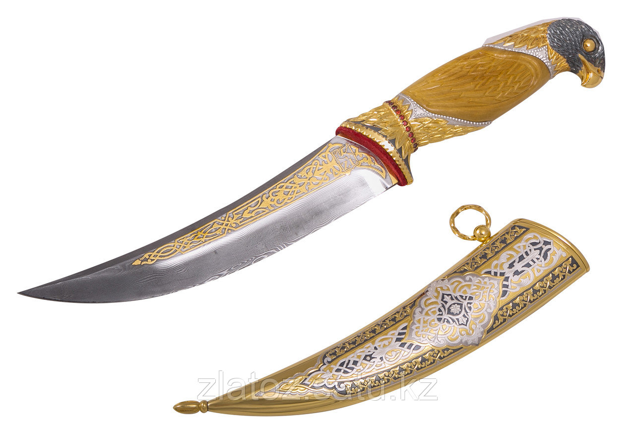 Нож из дамасской стали ручной работы нож - Купить в Казахстане - фото 3