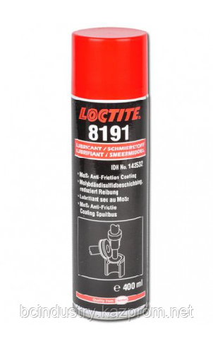 8191 LOCTITE 400 ml Антифрикционное покрытие с молибденом (MoS2- Anti Friction Coating)