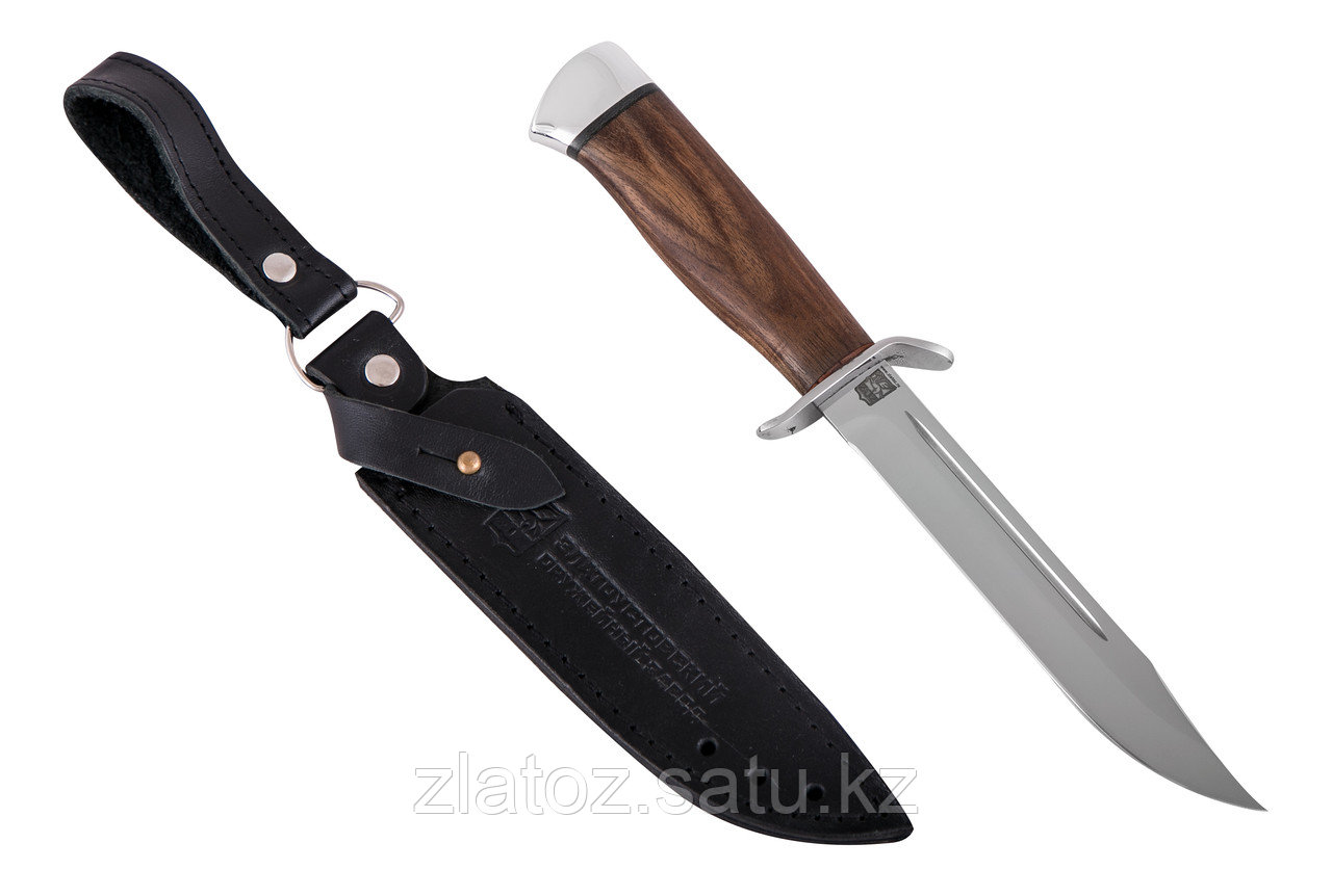 Нож "Разведчика" (сталь 95x18, орех) - Купить в Казахстане - фото 1 - id-p61719096