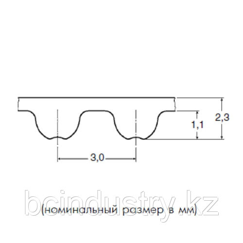 3MHP 537 9 ремень Optibel OMEGA HP - фото 1 - id-p61720813