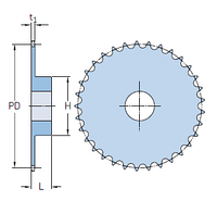 PHS 12B-1TBH13 звездочки SKF