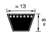 A84 1/2 (2180-2150) ремень Optibelt VB