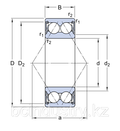 3208 A-2RS1/MT33   подшипник  SKF