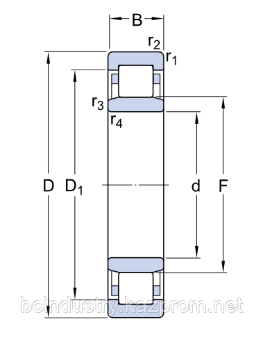 NU 309 ECP   подшипник  SKF