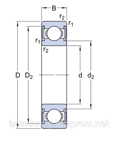 W 6001-2RS1   подшипник SKF