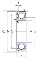 6002-2ZNR   подшипник SKF