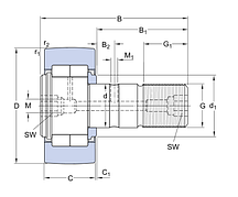 NUKR 90 XA   подшипник  SKF