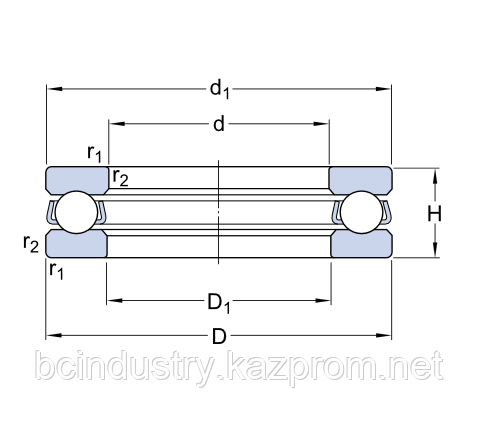 51122   подшипник SKF