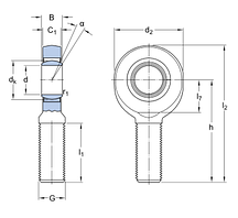 SAL 10 E   наконечник штока SKF