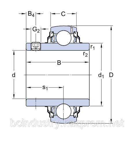 YAR 204-2RF/HV  подшипник  SKF