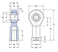SIKB 8 F подшипник SKF