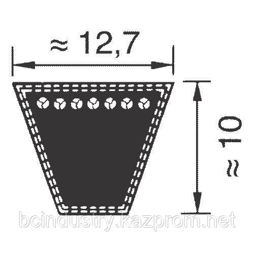 SPA1832 ремень Optibelt SK - фото 1 - id-p61723073