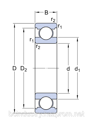 6200   подшипник SKF