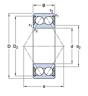 3208 A-2RS1TN9/MT33   подшипник  SKF