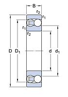 1311 ETN9  подшипник SKF