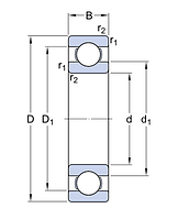 16004   подшипник  SKF