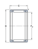 HK 3016.2RS подшипник SKF