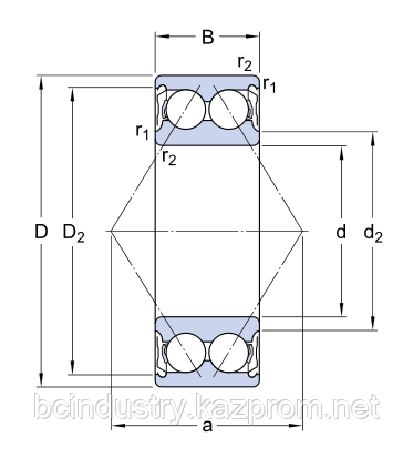 3313 A-2Z/ C3MT33 подшипник SKF