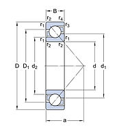 7314 BECBP   подшипники SKF
