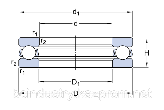 51412 M подшипник SKF
