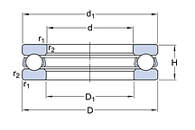 51412 M подшипник SKF
