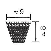 3VX 1180 ремень optibelt Super X-POWER