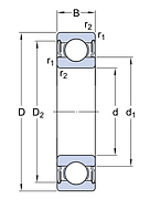 623-2RS1 подшипник SKF