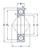 QJ 303 LA/P63 подшипник SKF