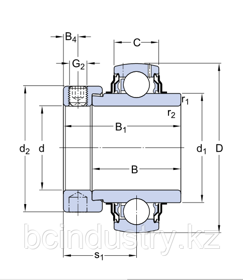 YEL 205-2F   подшипник  SKF