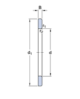 WS 81106 кольца подшипников