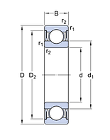 63801 -2ZR подшипник SKF