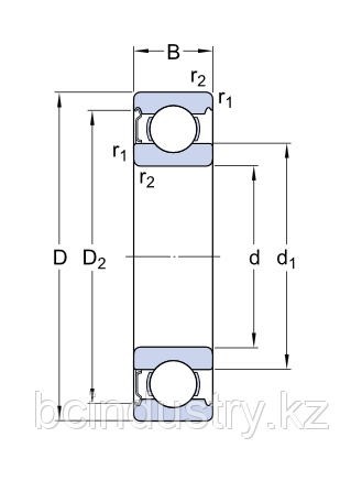 6312- Z   подшипник SKF