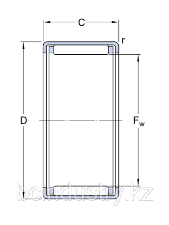 HK 1210 E   игл.подшипник  SKF