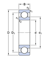 16007 подшипник SKF