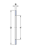 AS 3047 упорные шайба SKF