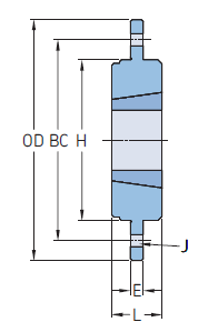 PHH BF12 Ступицы типа WH с конической втулкой под соединение болтами SKF