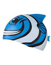 Детская шапочка для плавания TYR Charactyrs Happy Fish Cap 420
