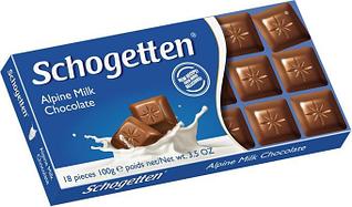 Молочный шоколад Schogetten Alpine Milk Chocolate Альпийское молоко 100гр (15 шт. в упаковке)