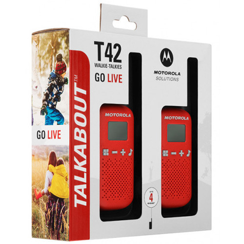 Motorola Talkabout T42 Red Twin Pack