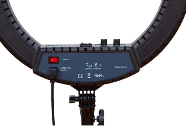 Лампа кольцевая RL-18 II 18 Bluetooth 55W + зеркало, штатив, сумка - фото 2 - id-p61785059