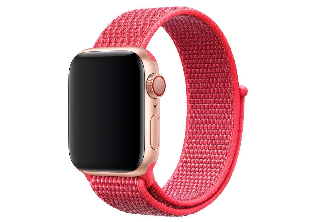 Браслет/ремешок для Apple Watch 44мм, спортивный, «красный каркаде» (MTMF2ZM/A) - фото 1 - id-p61823025