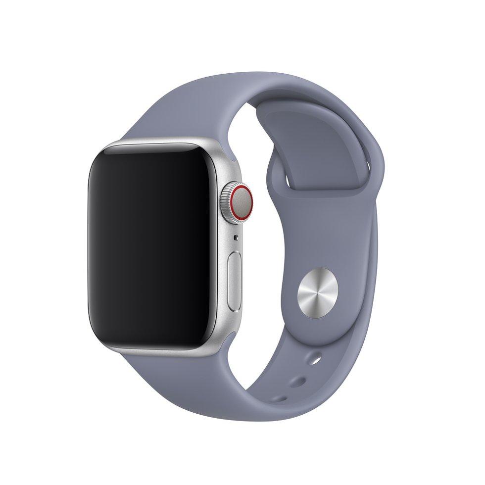 Браслет/ремешок для Apple Watch 40мм, размеры S/M и M/L, спортивный, «тёмная лаванда» (MTP92ZM/A) - фото 1 - id-p61823037