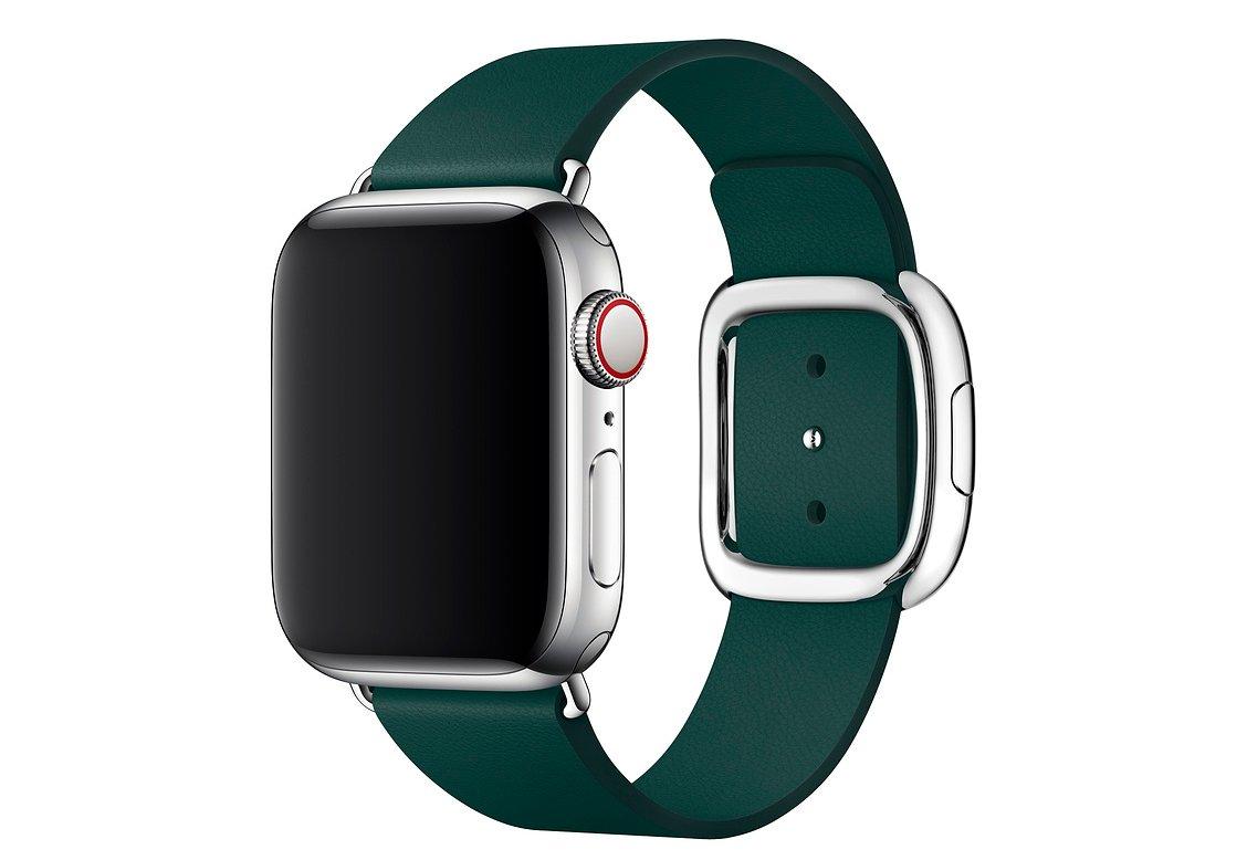 Браслет/ремешок для Apple Watch 40мм, с современной пряжкой, размер L, «зелёный лес» (MTQK2ZM/A)