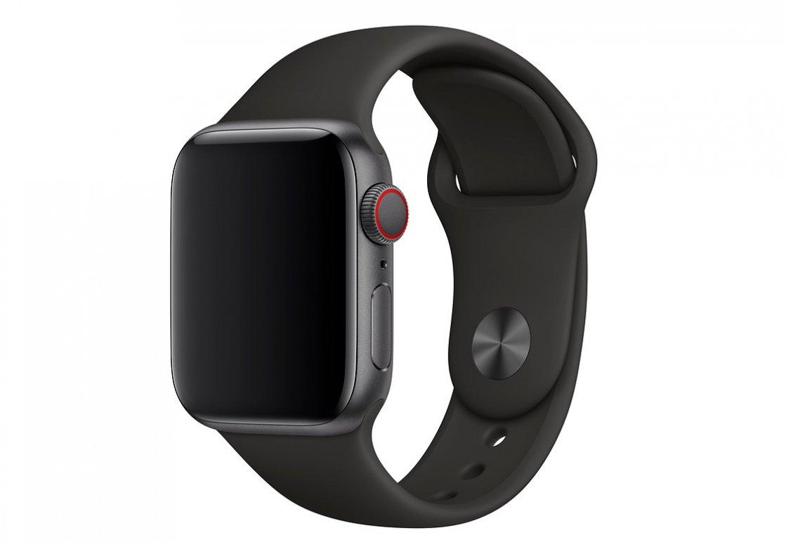 Браслет/ремешок для Apple Watch 44мм, размеры M/L и X/L, спортивный, черный (MU9L2ZM/A)