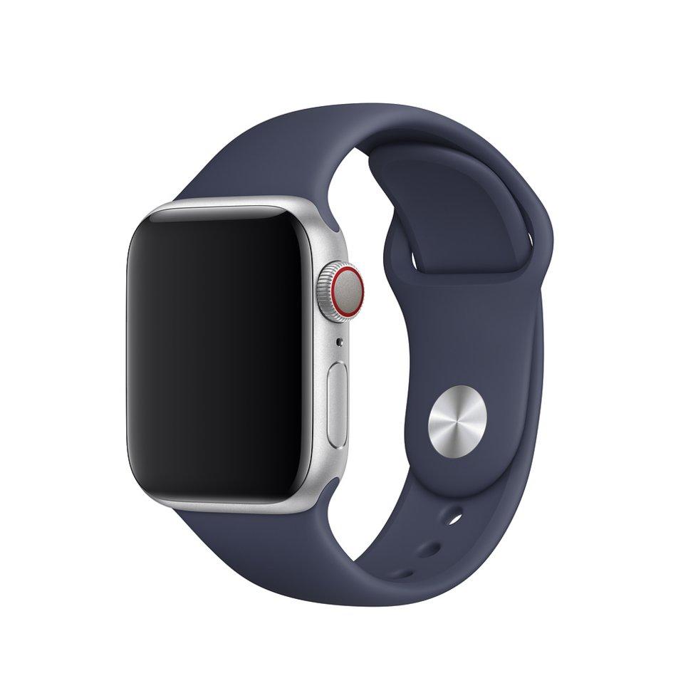 Браслет/ремешок для Apple Watch 44мм, размеры S/M и M/L, спортивный, тёмно-синий (MTPX2ZM/A), фото 1
