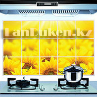 Кухонная наклейка на кафельную плитку 60x90 подсолнухи YL-2003