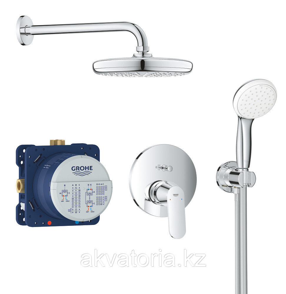 25219001 Душевая система Eurosmart Cosmopolitan OHM со встроенным сиесителем
