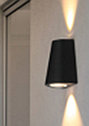 Светодиодный наружный настенный светильник - двойная головка, фото 2