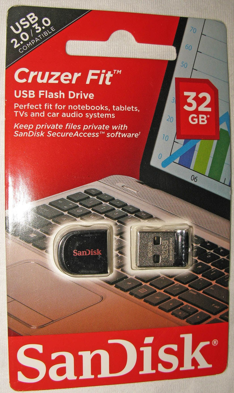 USB флеш накопитель 32 Гб Cruzer Fit SanDisk - фото 2 - id-p61823559